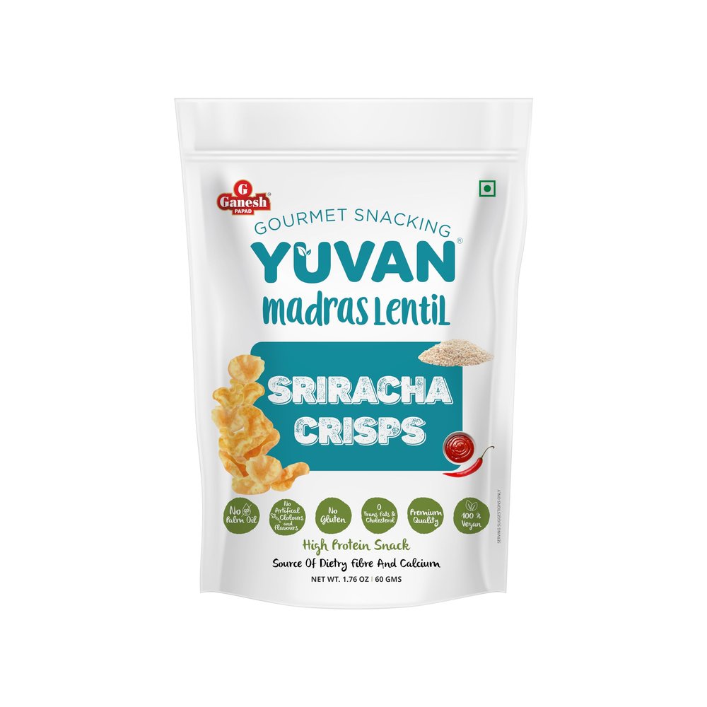 YUVAN - MADRAS LENTIL SRIRACHA CRISPS