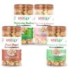 SNUTZY-Peri-Peri, Cream & Onion, Pink Salt & Pepper, and Pudina(Mint) Flavoured Makhana (4JARS IN ONE 70G EACH) view 1