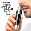 Das Dnails - Electric Nose & Ear Hair Trimmer  Stainless Steel Blades, Painless Grooming for Men & Women (Black) view 2