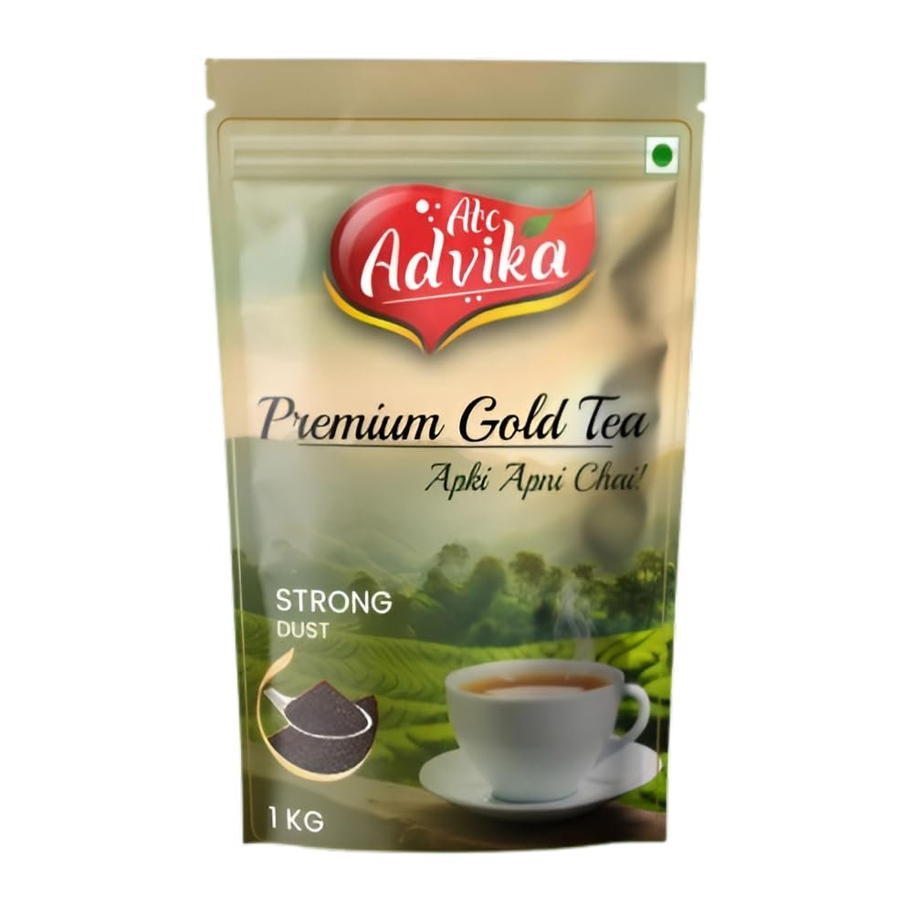 ATC Advika Premium Gold Tea 1 KG - Luxurious Loose Leaf Blend for Bold Flavor & Aromatic Freshness Chai Patti 1 KG