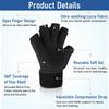 HANNEA Arthritis Gloves for Men and Women Hot Cold Compression Gloves with Reusable Gel Finger Therapy Mitts for Pain Relief Ice Heat Pack Treatment Adjustable Wrist Strap for Hand Care at Home view 3
