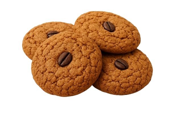 MOM'S BAKERY Crunchy Coffee Cookies-Soft, Chewy & Freshly Baked Snack Treats- Ideal for Gifting | Eggless, No Palm Oil, No Preservatives | Healthy & High Fiber for Anytime Cravings for Tea Time-200 gm