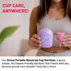 Sirona Portable Menstrual Cup Sterilizer for Girls & Women (Pack of 1)|Rash-Free, Leak-Free & Ultra Soft Cup for Periods |100% Medical Grade Silicone | BPA-Free, Portable & Microwave - Safe view 2