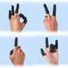 Anti-Static ESD Latex Finger Cots, Reusable Rubber Fingertips Protective Finger Gloves (BLACK, PACK OF 25 PIECES) view 2