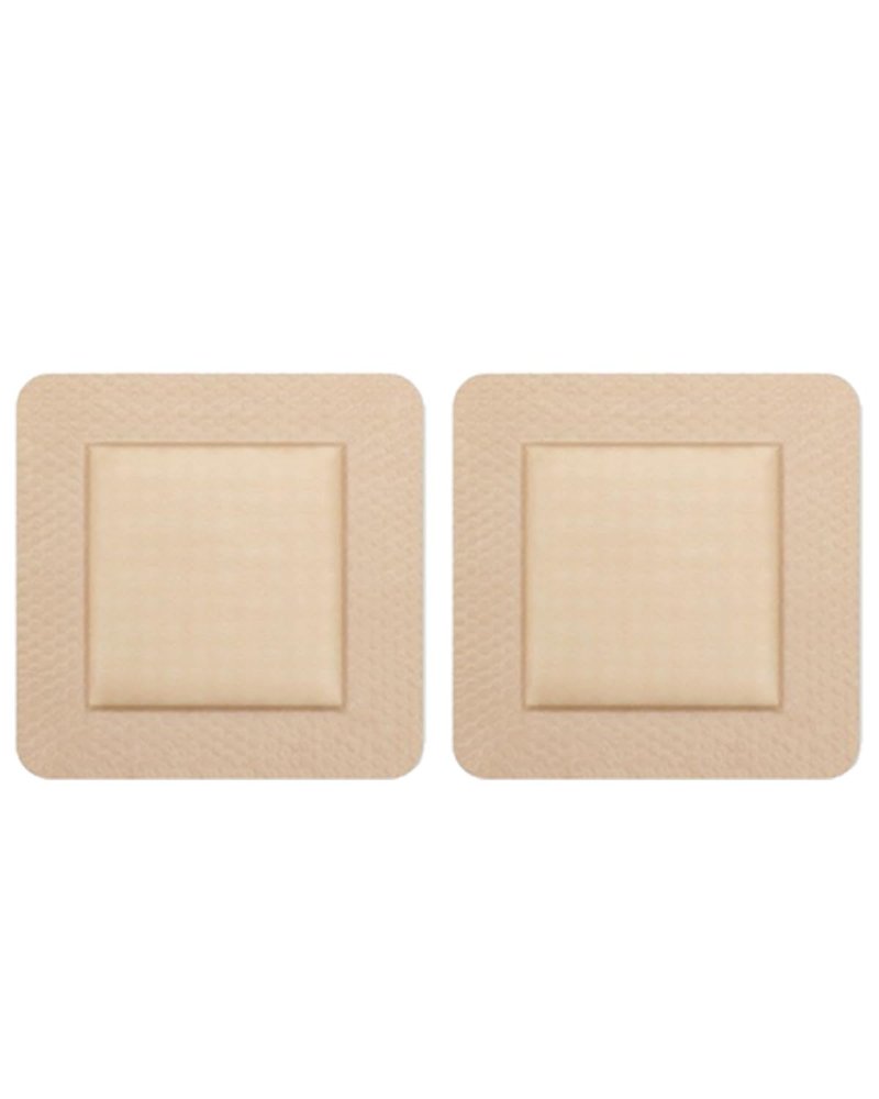 2 PCS Bed Sore Patch, Dressing Pads for Wound Care, 7.5x7.5cm Silicone Gel Foam Dressing, Ideal for Patients and Bedridden Care, Post-Surgical Wound Management