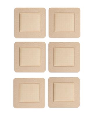 6 PCS Bed Sore Patch, Dressing Pads for Wound Care, 7.5x7.5cm Silicone Gel Foam Dressing, Ideal for Patients and Bedridden Care, Post-Surgical Wound Management