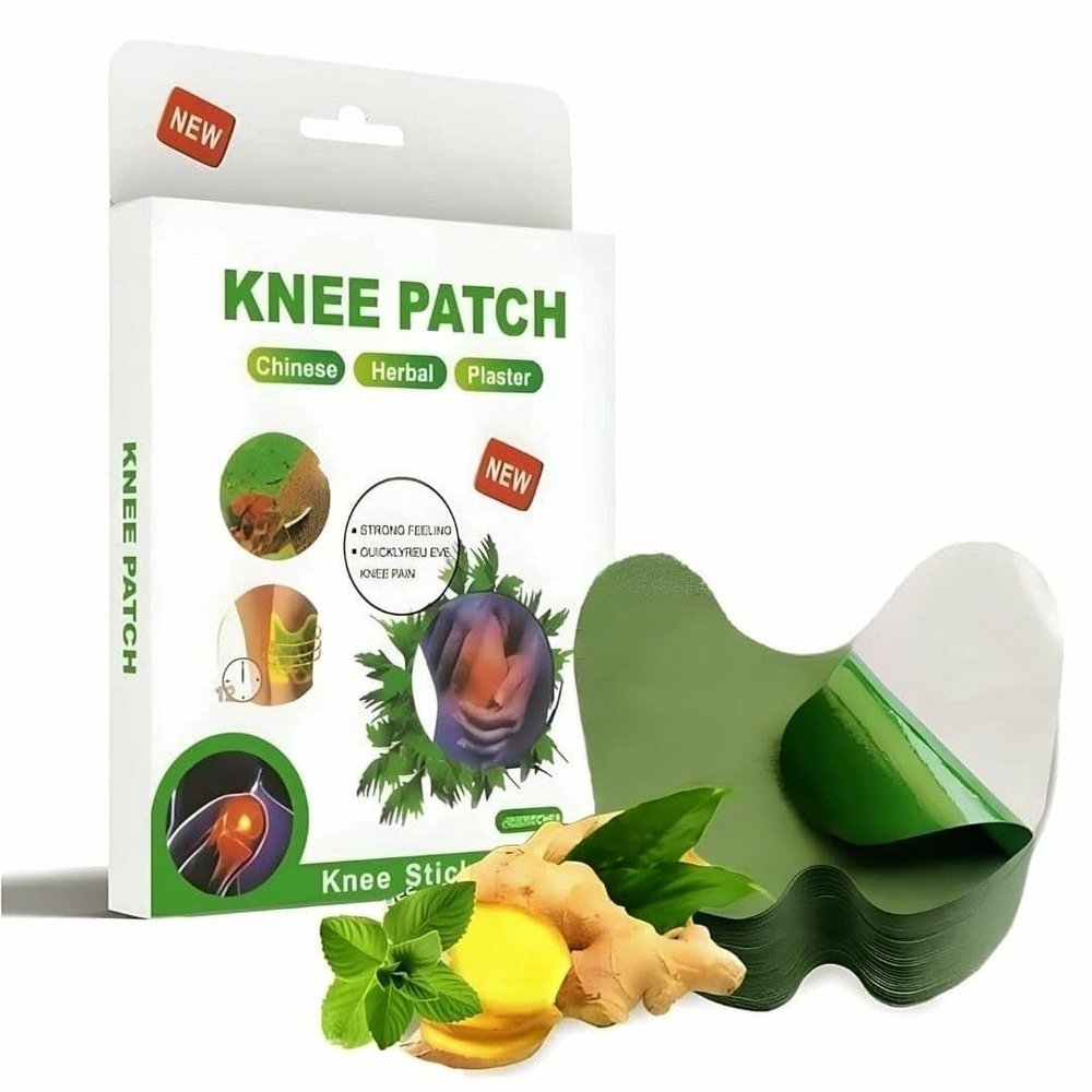 40 PCS Herbal Organic Detox Pain Relief Patches for Knee | Ayurvedic Wormwood Extract Patch for Arthritis | Joint Pain Relief for Back | Neck | Shoulder | Muscle Inflammation | Natural Healing Support