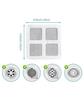 Moglecart,Disposable Hair Catcher Mesh Sticker for Bathroom Drain | Self-Adhesive Sink Filter Net | Anti-Clog Drain Cover, Pack of (15) view 2