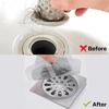 Moglecart,Disposable Hair Catcher Mesh Sticker for Bathroom Drain | Self-Adhesive Sink Filter Net | Anti-Clog Drain Cover, Pack of (15) view 3