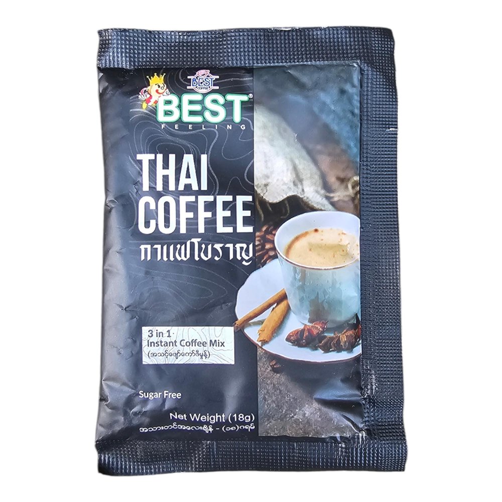Best Thai Coffee Sugar Free Instant Coffee Mix (25 sachet)
