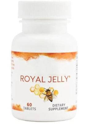 4 r.ev-e.rRoyal Jelly Tablets | Natural Dietary Supplement for Energy, Immunity & Vitality | 60 Count