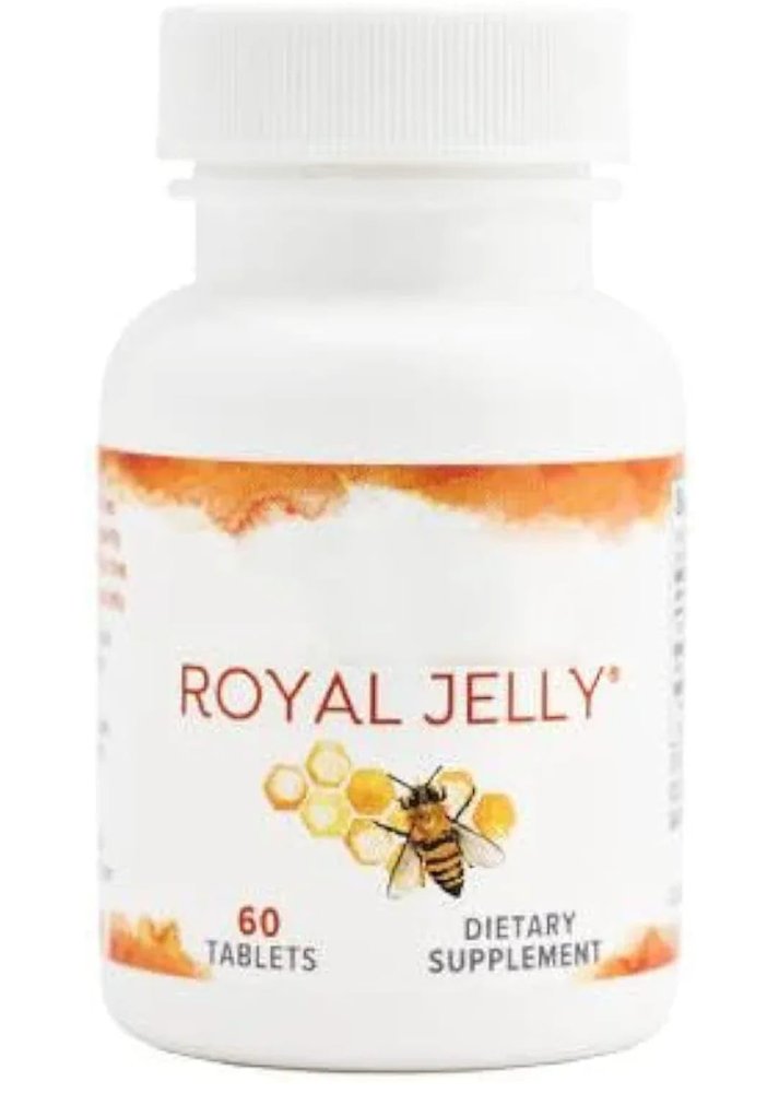 4 r.ev-e.rRoyal Jelly Tablets | Natural Dietary Supplement for Energy, Immunity & Vitality | 60 Count
