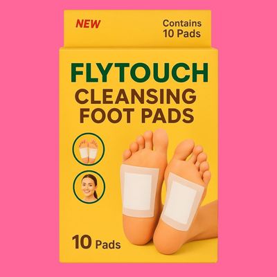 Body Cleansing Herbal Foot Patches Detox Pads for Night Use and Stress Relief Natural Adhesive 10 Pieces