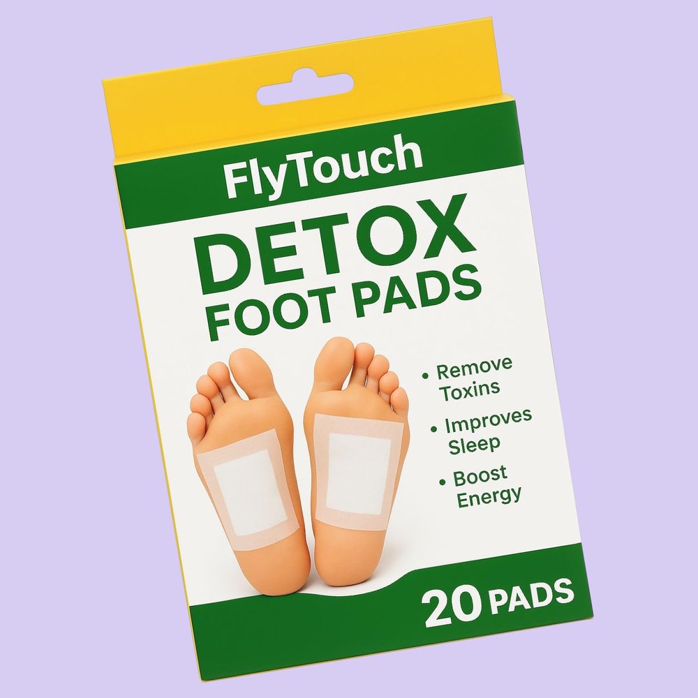 20 Adhesive Herbal Foot Patches Detox Pads for Sleep Support and Body Purification