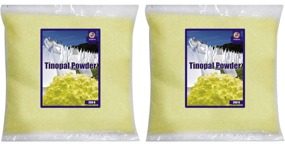 J Organics Tinopal Optical Brightening Agent | Safe and Effective for Whitening Fabrics - 500 grams, Powder