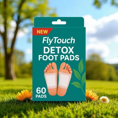 Herbal Foot Detox Pads 60 Night Patches for Body Cleansing, Improved Sleep, Relaxation, Pain Support and Wellness with Easy Adhesive Sheets