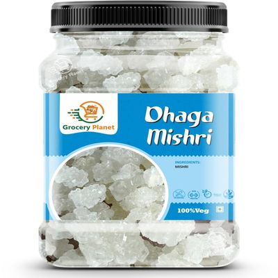 Grocery Planet Dhaga Mishri 100gm  Natural Threaded Rock Sugar Crystals | Pure Mishri Dhaga | Unrefined Candy Crystals for Traditional Use & Sweet Preparations