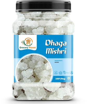 Grocery Planet Dhaga Mishri 900gm  Natural Threaded Rock Sugar Crystals | Pure Mishri Dhaga | Unrefined Candy Crystals for Traditional Use & Sweet Preparations