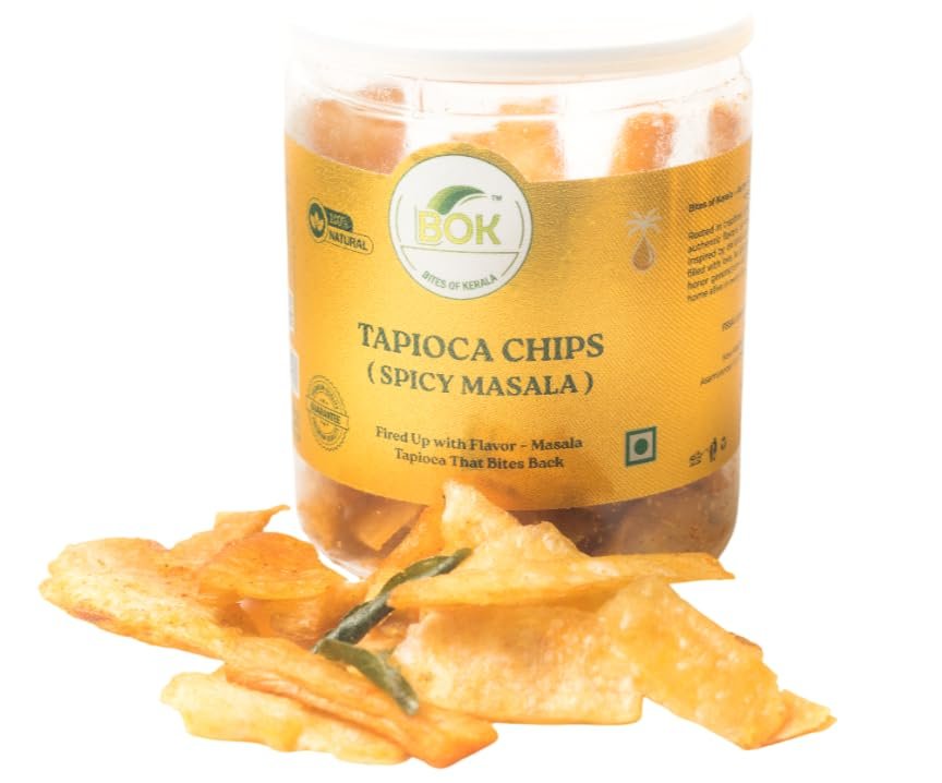 BOK Spicy Masala Tapioca Chips, Fired Up with Flavour, 110g