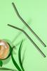CARTZILLA Generic Stainless Steel Drinking Straws, 8.5 Inch, 4 Pack with Cleaning Brush, Straight and Bent Design, BPA-Free, Dishwasher Safe view 2