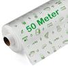 Butter Paper Roll, 50 Meter Length, Food Grade with Vegetable Print Design, White view 1