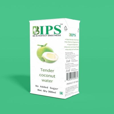 Bips tender Coconut water 200ml tetra pack *27 No Added Sugar