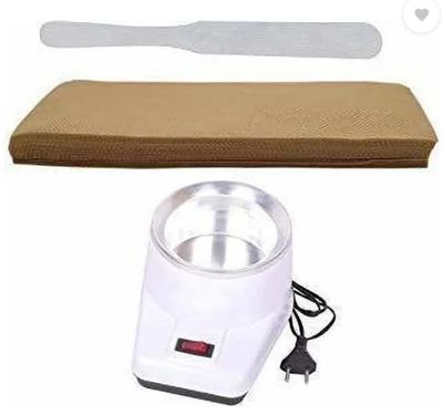 B Blessings India Professional Wax Heater Kit, 500ml Capacity, with Wax Knife and Strips