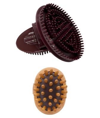 3 Pcs Massage Brush For Belly Fat, Meridian Brush For Massage, Full Body, Dry Brush For Skin Care, Relaxation And Self Care