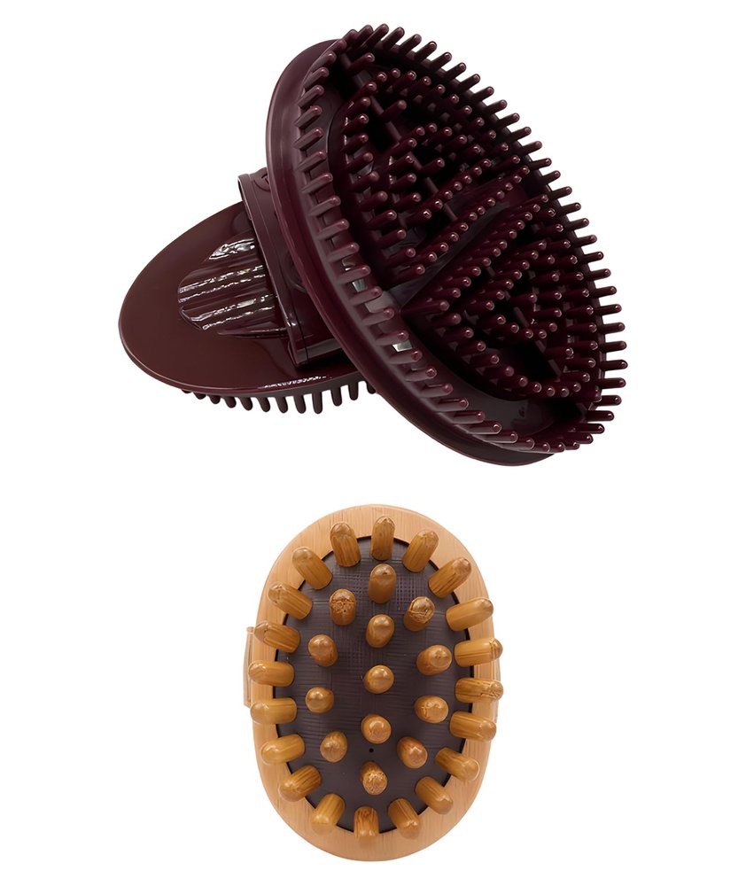 3 Pcs Massage Brush For Belly Fat, Meridian Brush For Massage, Full Body, Dry Brush For Skin Care, Relaxation And Self Care