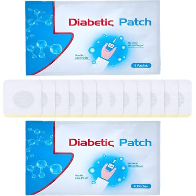 12PCS Diabetic Patch Sensor, Natural Blood Sugar Support, Transdermal Patches for Glucose Management, Body Pads, Pure Natural Body Sticker, Self-Adhesive Pads