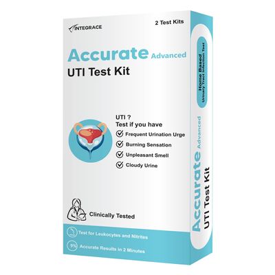 Accurate Advanced UTI Test Kit (Pack of 2 Strips) | Clinically Tested, More than 99% Accurate, Fast Results | Easy Home Urine Test for Urine Infection| Detects Leukocytes and Nitrites - Indicators of Urinary Tract Infection