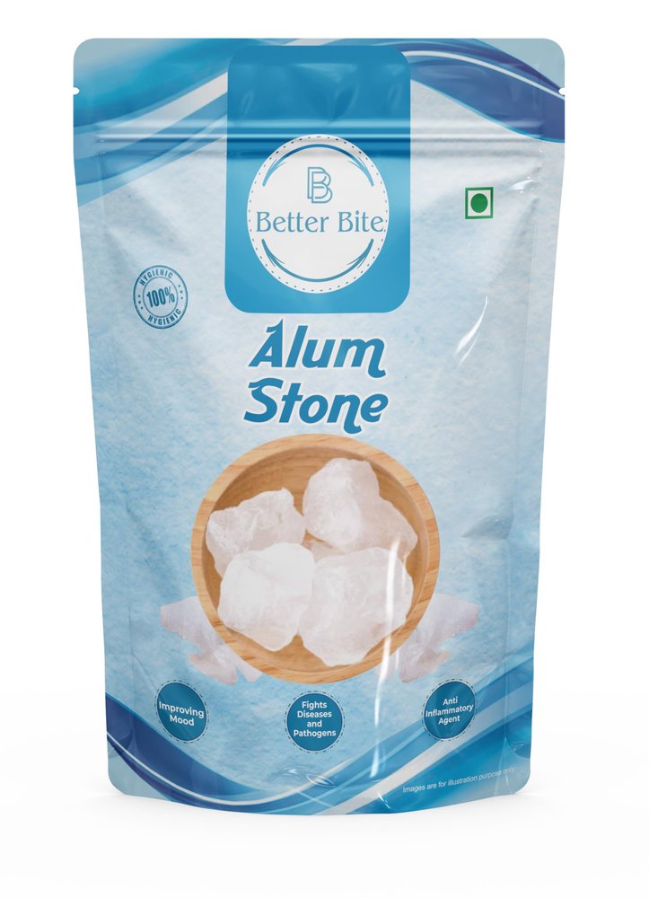 BB Better Bite Alum Stone (Fitkari) 100 gm |Crystal White Stone| White Phitkari Stone Crystal