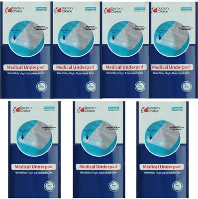 Doctors Choice Underpads (1 Sheet) Premium Value Pack Large Size 90x60 for Adults Elders Patients Baby Bed. Urinary Incontinence Under Pads, Advanced 3D Gel Core for Super Absorbency