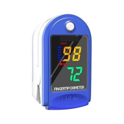 Colorsole Digital Fingertip Pulse Oximeter, LED Display for SpO2 and Pulse Rate, Blue and White A2