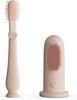 "3-in-1 Silicone Baby Toothbrush Set  Gentle Finger Toothbrush for Newborn, Toddler Tongue Cleaner, Soft Oral Care Brush for Infants & Babies  Non-Toxic, BPA-Free, Safe & Effective" view 1