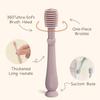 "3-in-1 Silicone Baby Toothbrush Set  Gentle Finger Toothbrush for Newborn, Toddler Tongue Cleaner, Soft Oral Care Brush for Infants & Babies  Non-Toxic, BPA-Free, Safe & Effective" view 4
