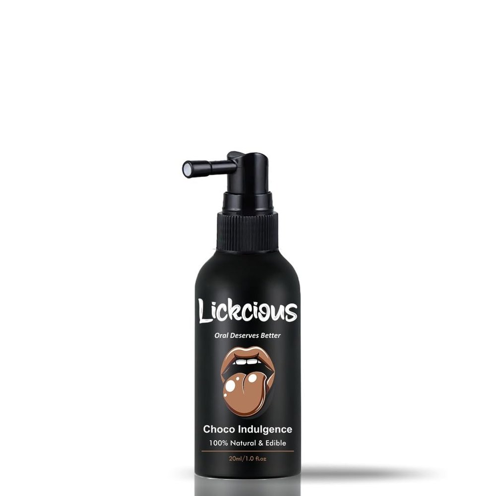 Lickcious Choco Indulgence Flavored Oral Spray | Enhances Taste for Couples Fun & Intimate Play | Delicious, 100% Edible & Water-Based Formula | 50ml