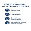 GulaBite Premium Organic Sugarfree Erythritol Powder, 350g, Low-Calorie Sugar Substitute, Diabetic-Friendly view 3