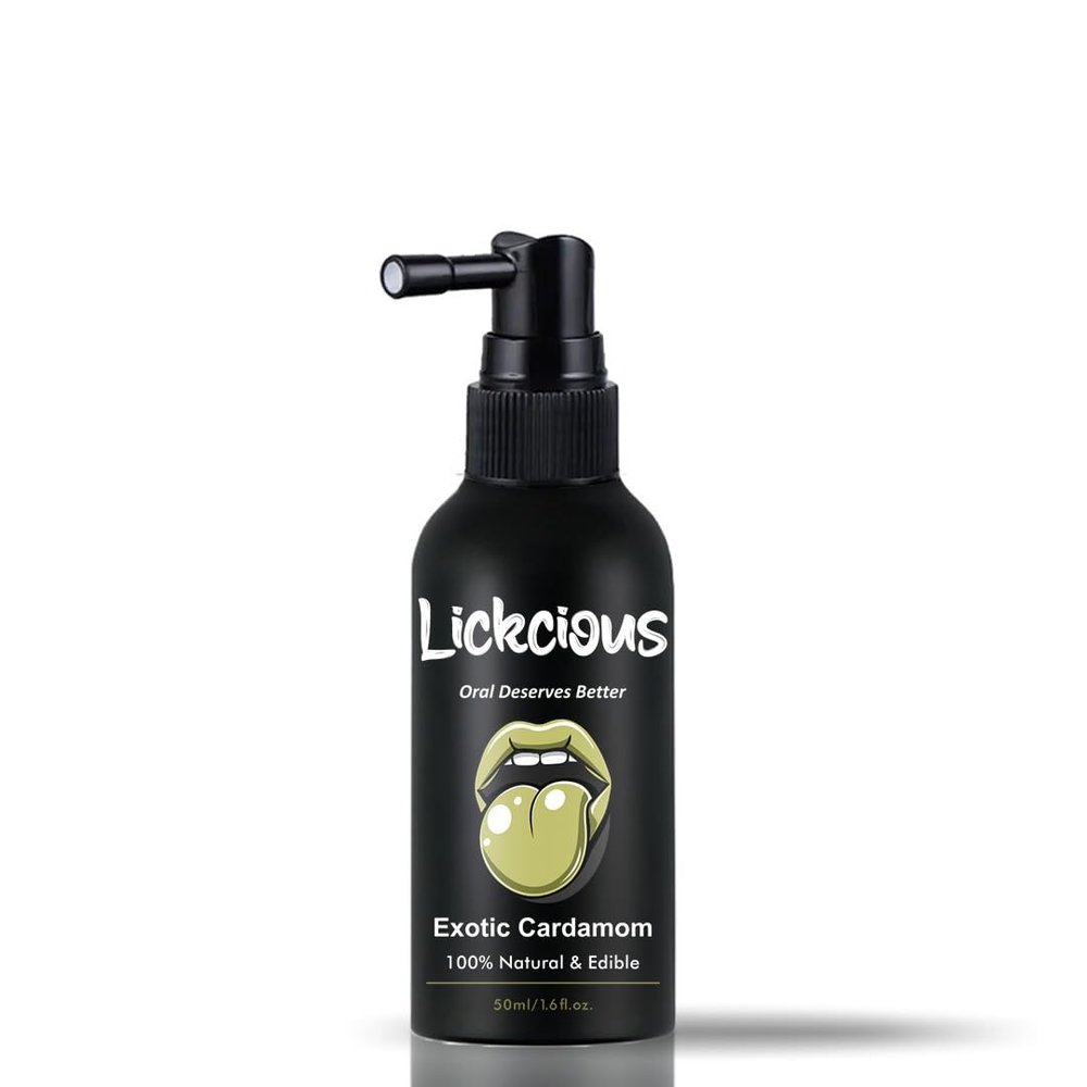 Lickcious Exotic CardamomFlavored Oral Spray | Enhances Taste for Couples Fun & Intimate Play | Delicious, 100% Edible & Water-Based Formula | 50ml