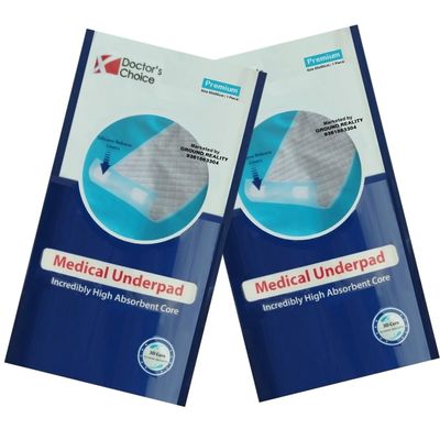 Dr Choice Underpad Diaper Changing Bed Pads for Adults Elders Baby with 3D Gel Core, 4 Fixing Non-Slip Tapes Superior Absorbency Incontinence Under pad Hypoallergenic (Single Sheet 2 Packs)