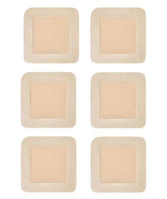 6PCS Hydrocolloid Bandage, Waterproof Dressing After Surgery for Bed Sore Care and Emergency Wound Dressing, Skin-Friendly and Gentle for Sensitive Skin, Home First Aid Essential