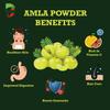 Amla Powder | 100% Pure & Natural | Rich in Vitamin C for Hair Growth, Skin Care, Immunity & Detox | Herbal & Chemical-Free view 3