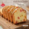 Smyle | Eggless Chocolate & Fruit Cake Combo | Pack of 2 (200g Each) | Almond Topped Tea Time Cakes | Soft & Fresh Baked Dessert | Made with Sunflower Oil | Palm Oil Free | 400gm Total Weight view 4