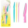 Facial Hair Removal Razors for Women, Eyebrow and Upper Lip Trimmer, Pastel Colors, Set of 3 view 2