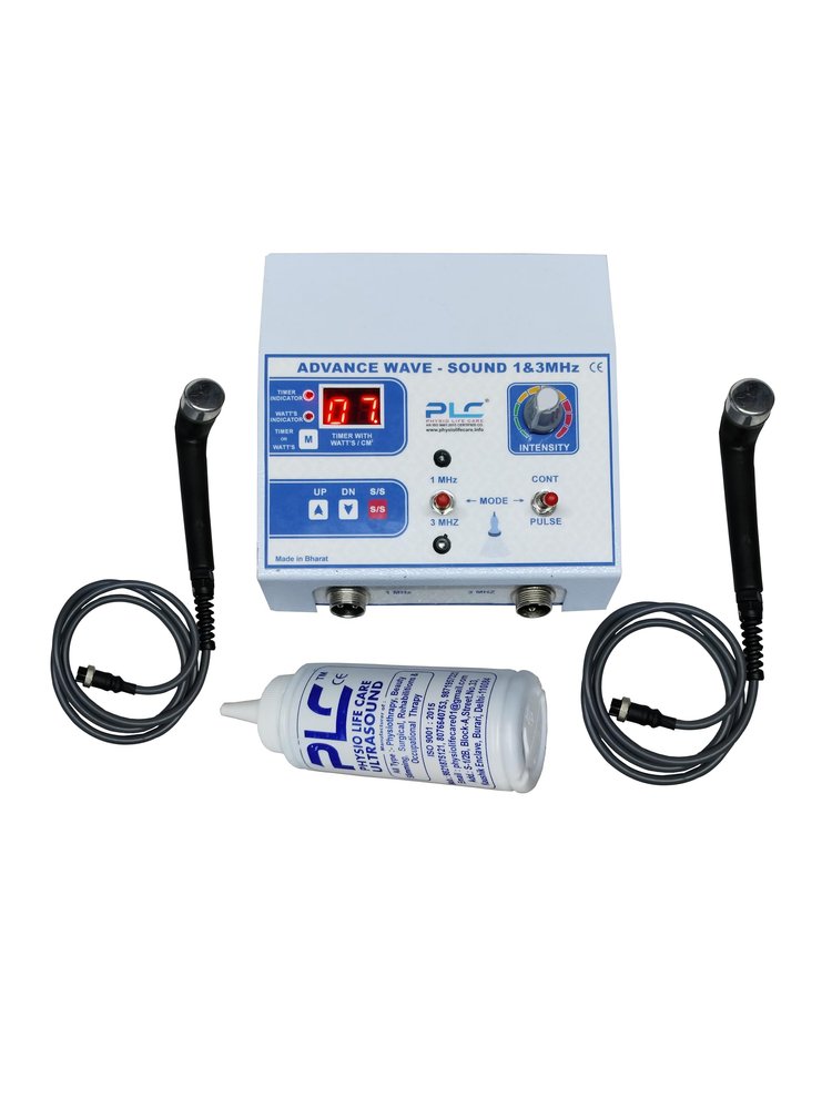 Physio Life Care Ultrasonic Physiotherapy Machine 1 & 3 MHz, Metal Frame With 1 Year Warranty, Portable Ultrasound Therapy Machine For Pain Relief, Mini Ultrasound Machine With Timer