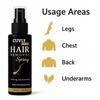 CUVLY Hair Removal Cream Spray For Men And Women | Painless Body Hair Removal Spray For Chest, Back, Legs & Under Arms Hair Remover Wax For Women with Wipes view 2