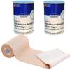 2 Packs Elastic Adhesive Bandage B.P 10cm x 4/6 m Stretchable Roll Doctors Choice for First Aid Wrap Joint Muscle Hand Legs Ankle Knee Foot Medical Elastic Adhesive Crepe Bandage, Waterproof view 1