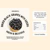 GROWSYL Dried Black Grapes with Seeds | 100% Natural, Sweet & Chewy | Rich in Antioxidants, Vitamins & Fiber | Healthy Snack, Baking & Dessert Ingredient | Available in 100g, 250g, 500g & 1kg Packs (100g) view 2