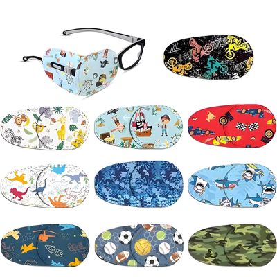 10Pcs Eye Patch for Kids, Cartoon Eyes Cover for Sleep, Vision Correction Eyes Mask for Kids, Slides for Kids Eyeglasses, Soft Comfortable Eye Patch for Kids Lazy Eye