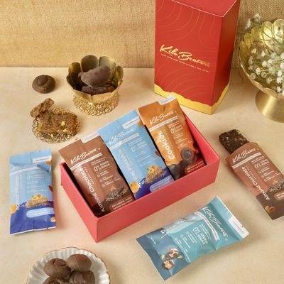 KILOBEATERS Healthy Beginnings Gift Box  9 Keto-Friendly Snacks | Zero Sugar, Low Carb | High Protein Bars, Cookies & Toffee | Berry Fix, Apricot Fix, Almond Chocolate, Chocolate Cookies, Date Toffee